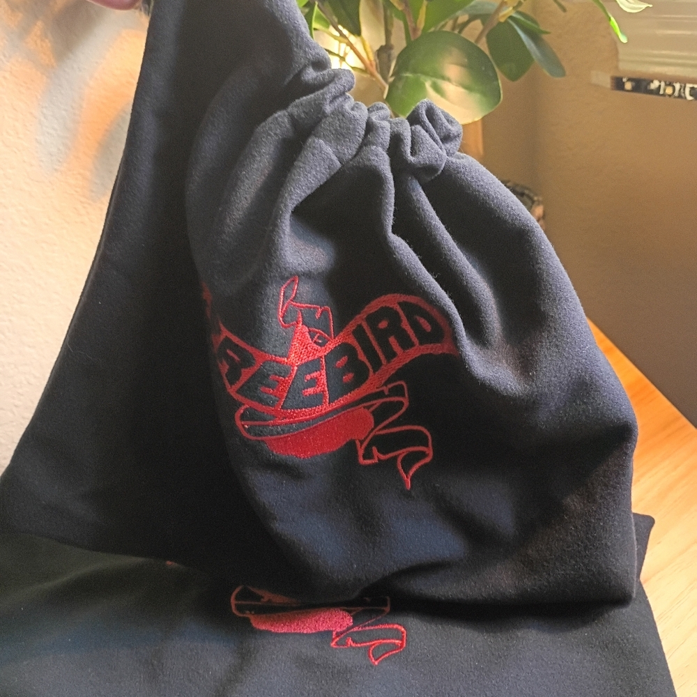 Freebird Black Drawstring Shoe Duster Bag